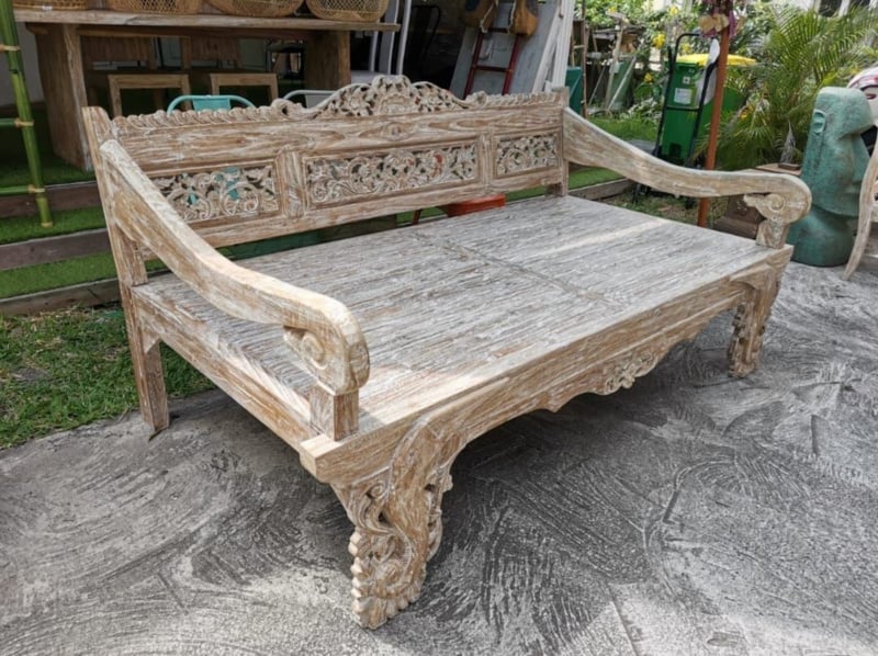 Teakhouten loungebanken