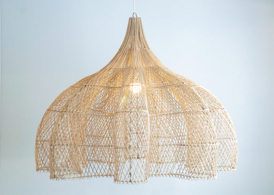 Hanglamp XXL Tiram Natural Rotan Ø100cm