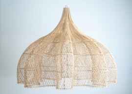 Hanglamp XXL Tiram Natural Rotan Ø100cm