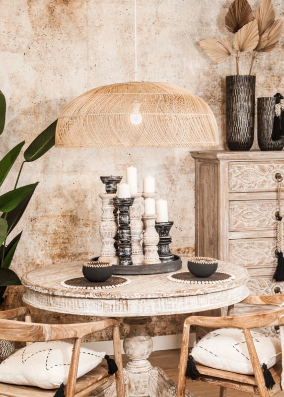 Hanglamp XXL Datang Natural Rotan Ø80cm