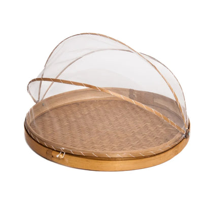 XL vliegenmand / dienblad Ø50cm naturel