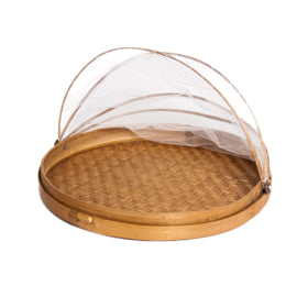 XL vliegenmand / dienblad Ø50cm naturel
